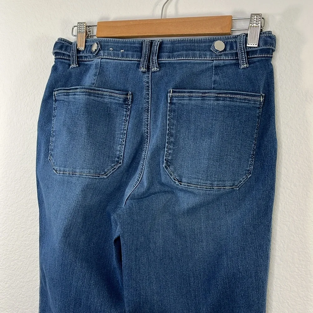 Democracy Ab Technology Jeans Straight leg size 6 High‎ Rise Raw hemline